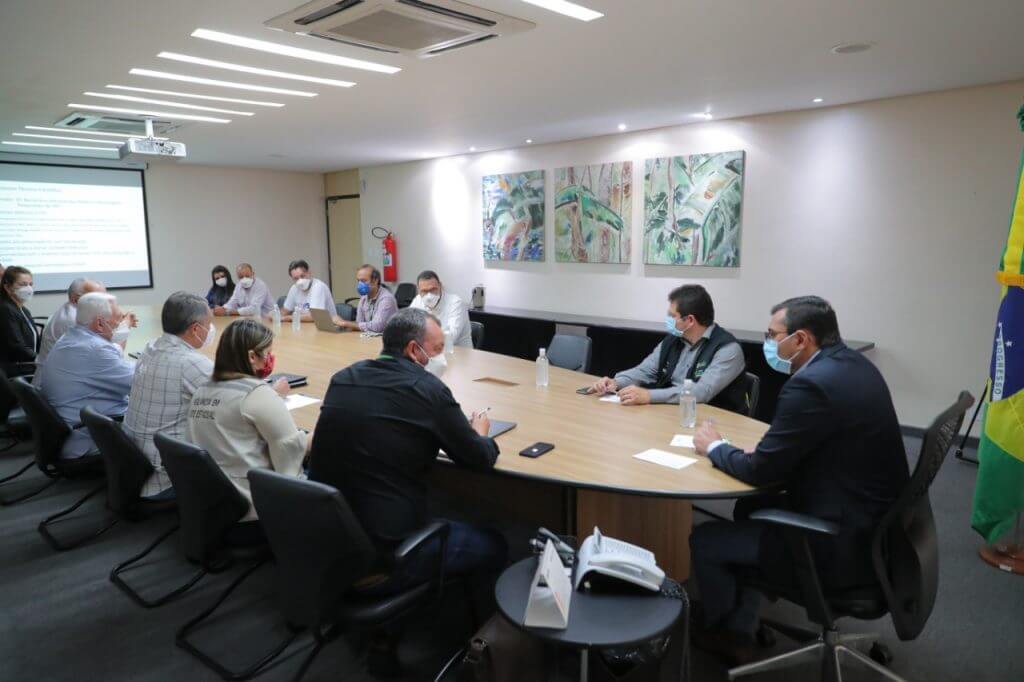 Governador Wilson Lima em reunião com membros do Comitê de Assessoramento Científico Externo