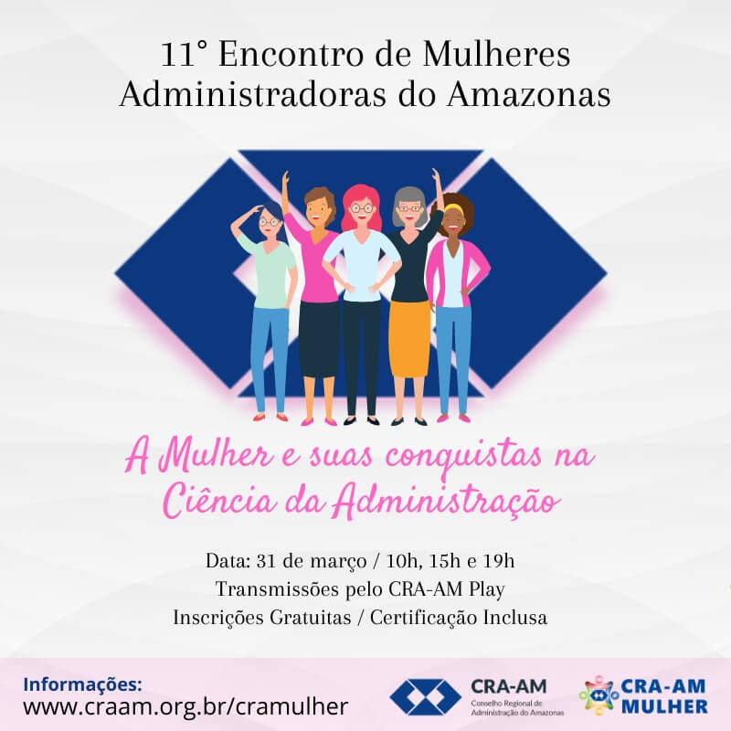 11º Encontro de Mulheres Administradoras do Amazonas banner