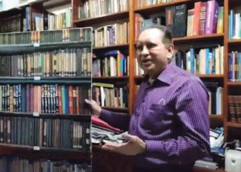 Em vídeo, desembargador explica o ocorrido e apresenta sua biblioteca verdadeira. (Foto: Reprodução)