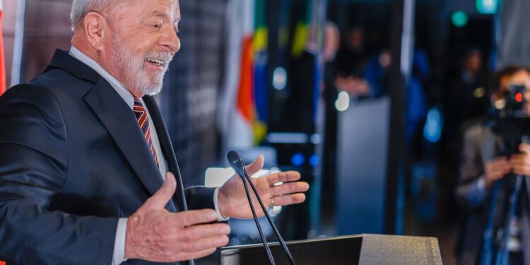 22.05.2023 - Presidente da Republica, Luiz Inacio Lula da Silva, durante Declaração à imprensa.
Hiroshima, Japão. Foto: Ricardo Stuckert/PR