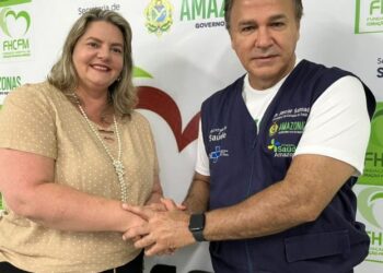 Anoar Samad e Nayara Maksoud, nova secretária de Saúde do Amazonas